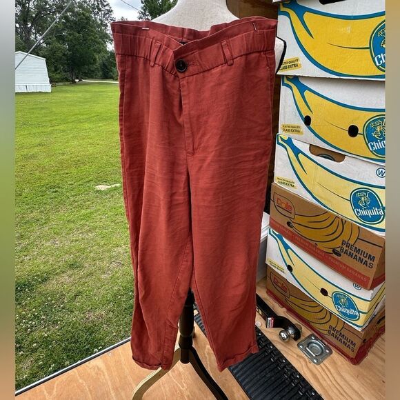 Zara  Rust Pants - Picture 1 of 3